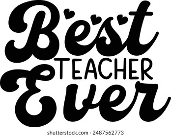 Teachers Day Typography Vector Design