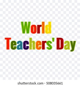  Teacher's Day Vector illustration.
