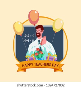 Teachers day vector illustration concept