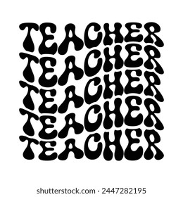 Teachers day wave design for sale