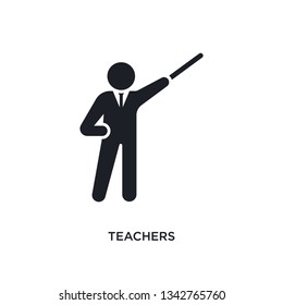 teachers isolated icon. simple element illustration from humans concept icons. teachers editable logo sign symbol design on white background. can be use for web and mobile