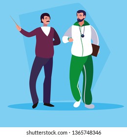 teachers men avatar character