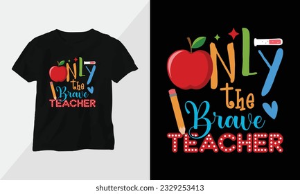 Teachers off duty tshirt design template printready vector design with vintage and groovy style