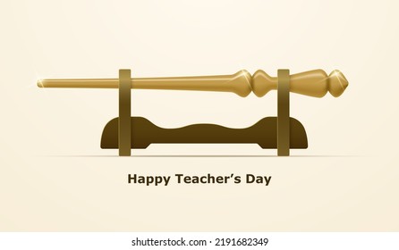 Teacher's pointer on a stand on Teacher's Day.