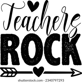 Teachers Rock t shirt design