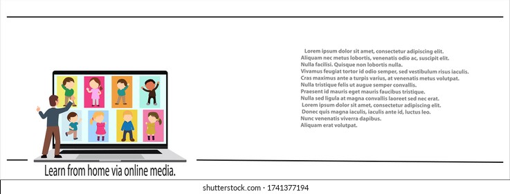 Teachers and students use online teaching and learning.
Can stay at home and chat on the laptop with various programs to facilitate the period when the virus is spreading.