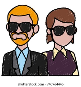 Teachers teamwork couple