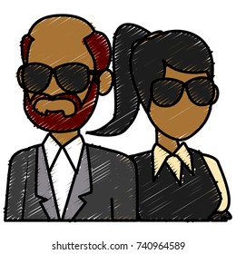 Teachers teamwork couple