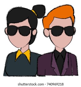 Teachers teamwork couple