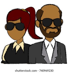 Teachers teamwork couple