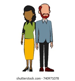 Teachers teamwork couple