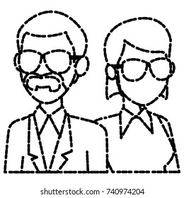 Teachers teamwork couple