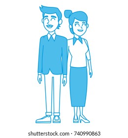 Teachers teamwork couple