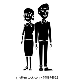 Teachers teamwork couple