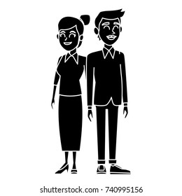 Teachers teamwork couple