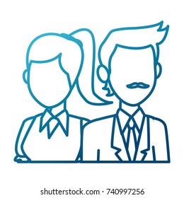 Teachers teamwork couple