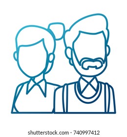 Teachers teamwork couple