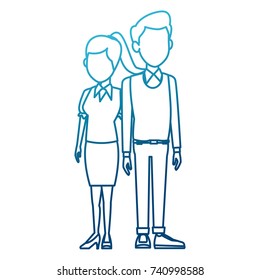 Teachers teamwork couple