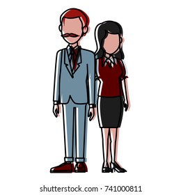 Teachers teamwork couple