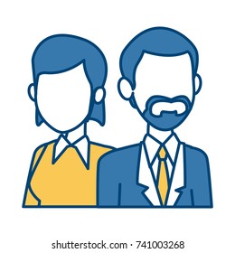 Teachers teamwork couple