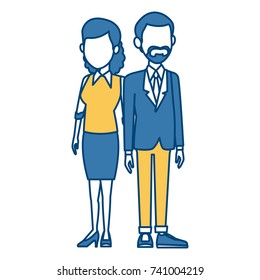 Teachers teamwork couple