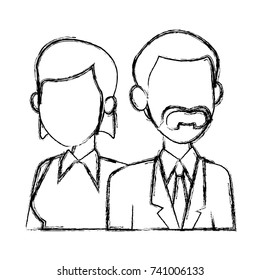 Teachers teamwork couple