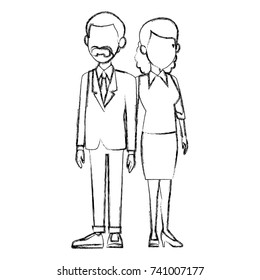 Teachers teamwork couple