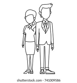 Teachers teamwork couple