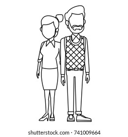 Teachers teamwork couple