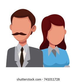 Teachers teamwork couple