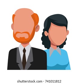 Teachers teamwork couple
