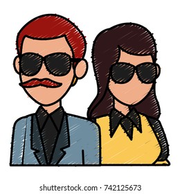 Teachers teamwork couple