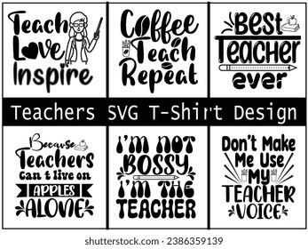 Teachers T-shirt design vector art for mom mommy girls boys, and men 