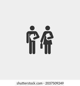 Teachers vector icon illustration sign