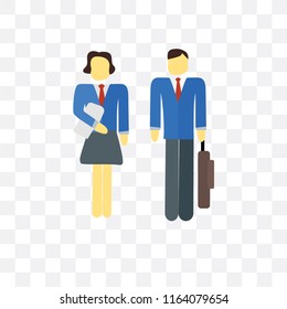 Teachers vector icon isolated on transparent background, Teachers logo concept