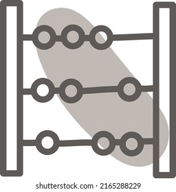 Enseñando abacus, ilustración, vector sobre un fondo blanco.