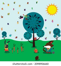 Teaching the alphabet for children