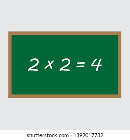 teaching board vector icon on gray background