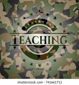 Teaching camouflage emblem