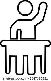 Teaching classroom icon, Students who learn and grow on their own with various subjects. Education content vector, Teachers, Professors, , education, books, instruct, knowledge and pedagogy icons