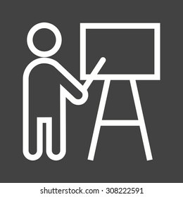 Teaching, classroom, students icon vector image. Can also be used for activities. Suitable for use on web apps, mobile apps and print media.