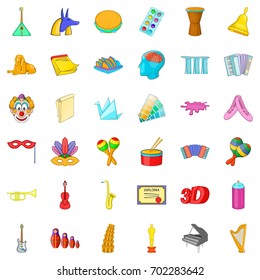 Teaching in college icons set. Cartoon style of 36 teaching college vector icons for web isolated on white background