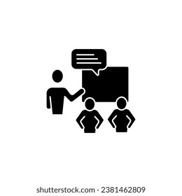 Teaching concept line icon. Simple element illustration.Teaching concept outline symbol design.