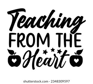 Teaching from the heart Svg, Teacher Appreciation Gift, Teacher Emergency Kit, Back To School svg,  t shirt design, teacher svg