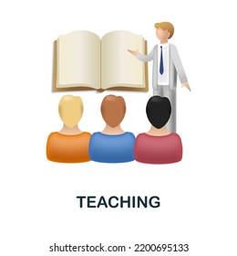 Teaching icon. 3d illustration from business training collection. Creative Teaching 3d icon for web design, templates, infographics and more