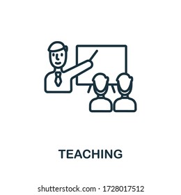 Teaching icon from business training collection. Simple line Teaching icon for templates, web design and infographics