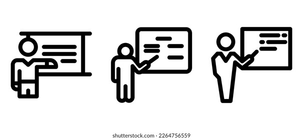 teaching icon or logo isolated sign symbol vector illustration - high quality black style vector icons
