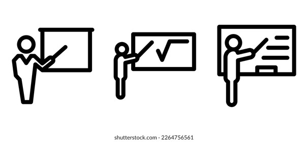 teaching icon or logo isolated sign symbol vector illustration - high quality black style vector icons
