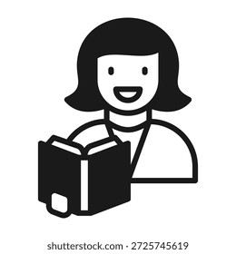 Ícone de ensino Ilustração de vetor de estilo misto
