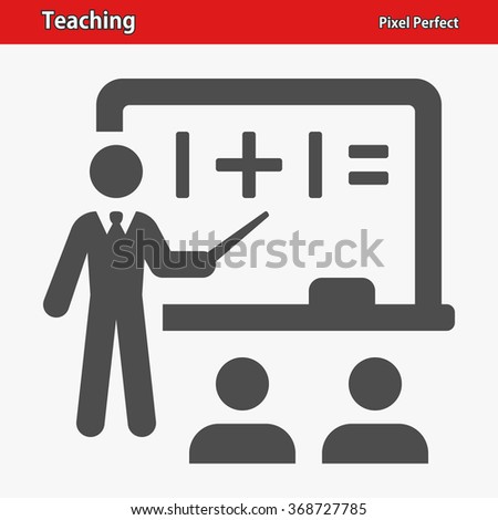 Teaching Icon. Professional, pixel perfect icons optimized for both large and small resolutions. EPS 8 format.